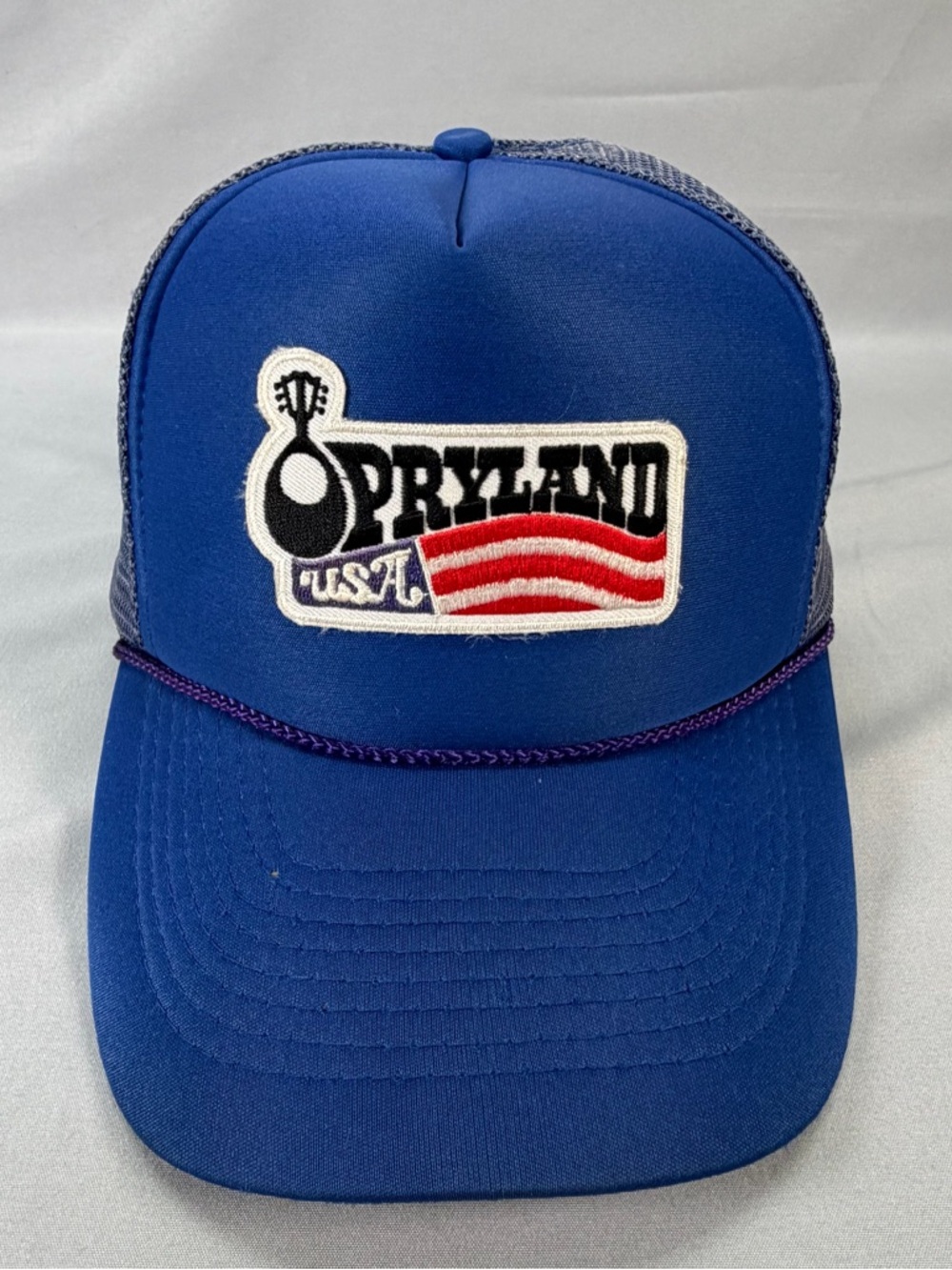 Corral Blue & White Opryland USA Patch Trucker Hat